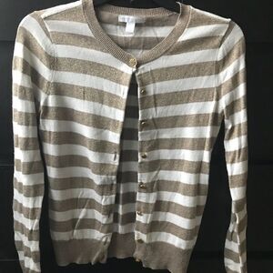 Ivory and Gold Cardigan